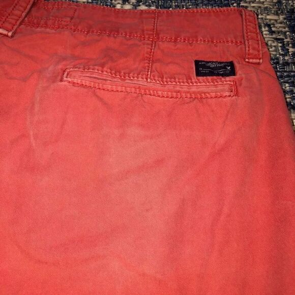Vintage American Eagle Coral Prep Length Cargo Shorts Size 33 - Picture 11 of 13